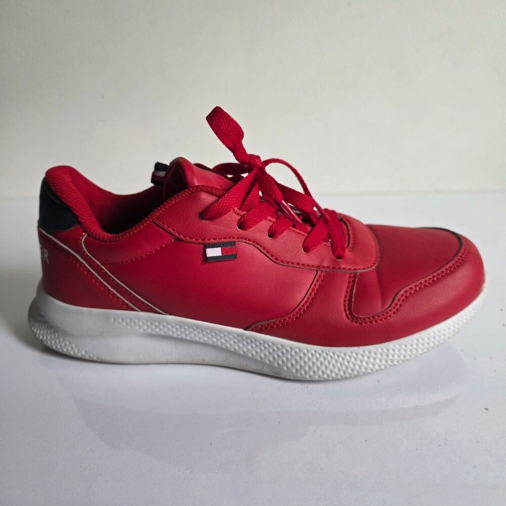 Tommy Hilfiger TH Baron Red Low Top Sneakers Mens 7 THS10240C